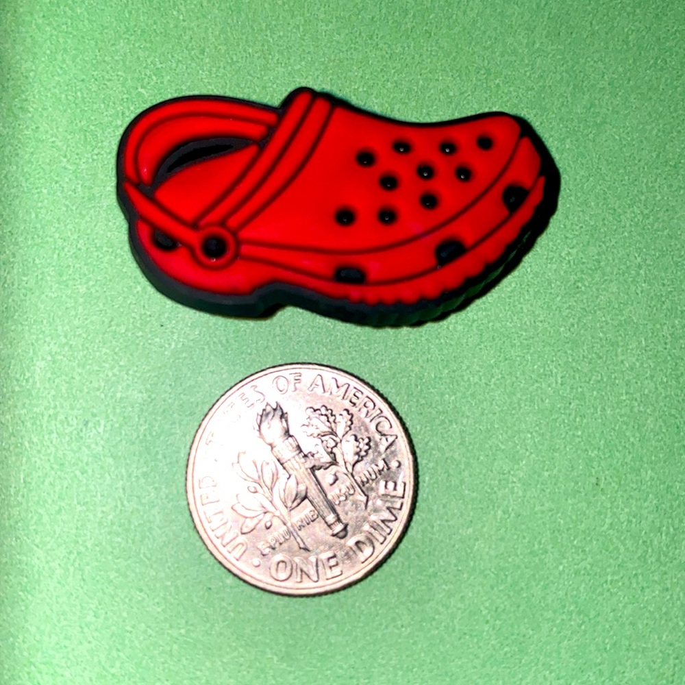 (10 for $15) Red Croc Sandal Shoe Charms